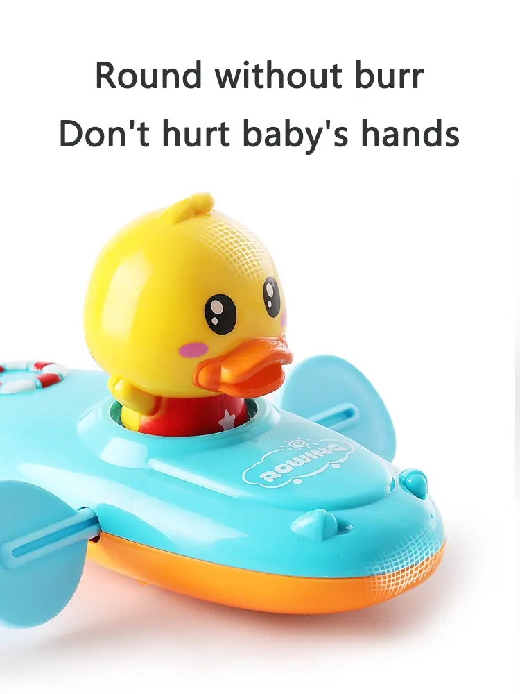 1 Pc Little Yellow Duck Kayak Toy Swimming Pool Bathroom Toy Baby Bath Toys Игрушки Для Детей Іграшки Для Вани Patito De Hule