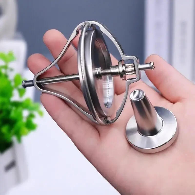 Metal anti gravity gyroscope toy fingertip gyroscope magic anti gravity adult decompression balance anti gravity teaching