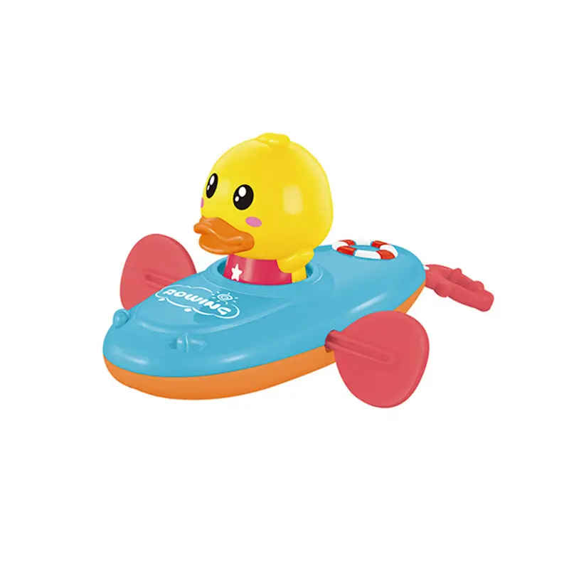 1 Pc Little Yellow Duck Kayak Toy Swimming Pool Bathroom Toy Baby Bath Toys Игрушки Для Детей Іграшки Для Вани Patito De Hule