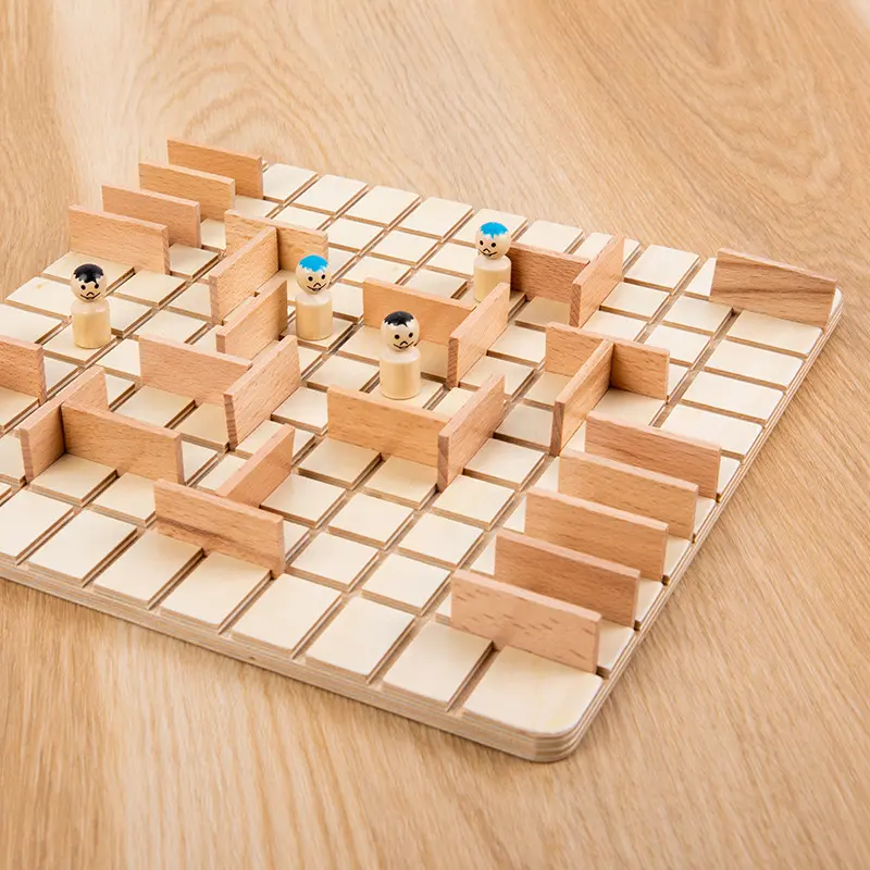 Board Game Puzzle Toys Two-person Funny Parent-Child Interaction Game Chase and Intercept Battle Game Gifts Wooden Toy Baby Toys