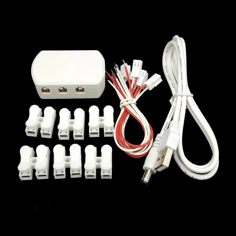 5V USB AC/DC Adapter Power Supply with 6/12 Ports Output Railway Layout/Railroad Layout/Train Layout/Street Light Layout Diorama