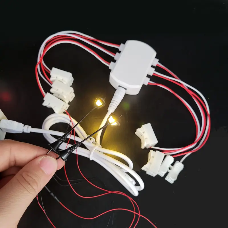 5V USB AC/DC Adapter Power Supply with 6/12 Ports Output Railway Layout/Railroad Layout/Train Layout/Street Light Layout Diorama