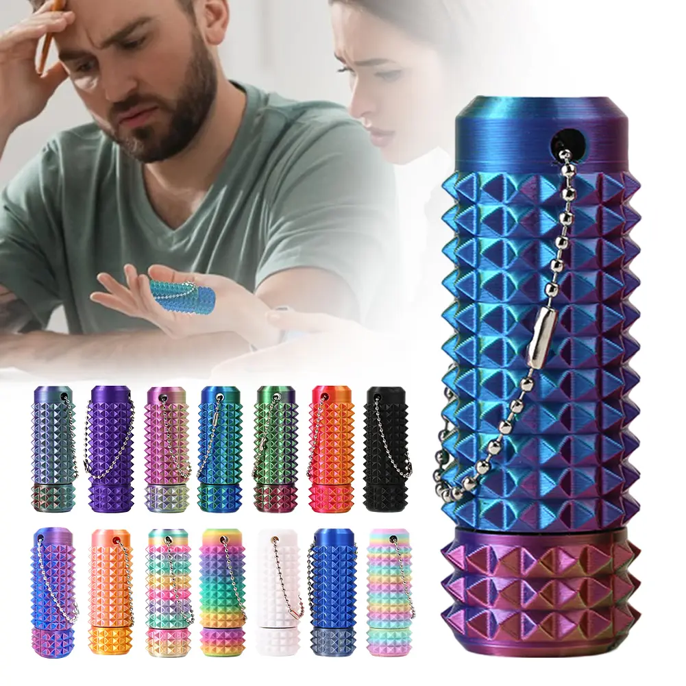 1-15PCS Little Ouchies Spiky Sensory Toys Stress Relief Tactile Sensory Spiky Grippie Stim Keychain Pendant Pocket Fidget Toy