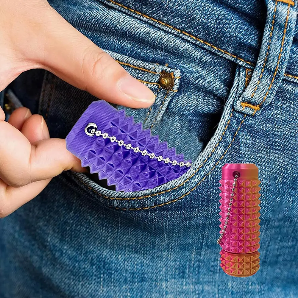 1-15PCS Little Ouchies Spiky Sensory Toys Stress Relief Tactile Sensory Spiky Grippie Stim Keychain Pendant Pocket Fidget Toy