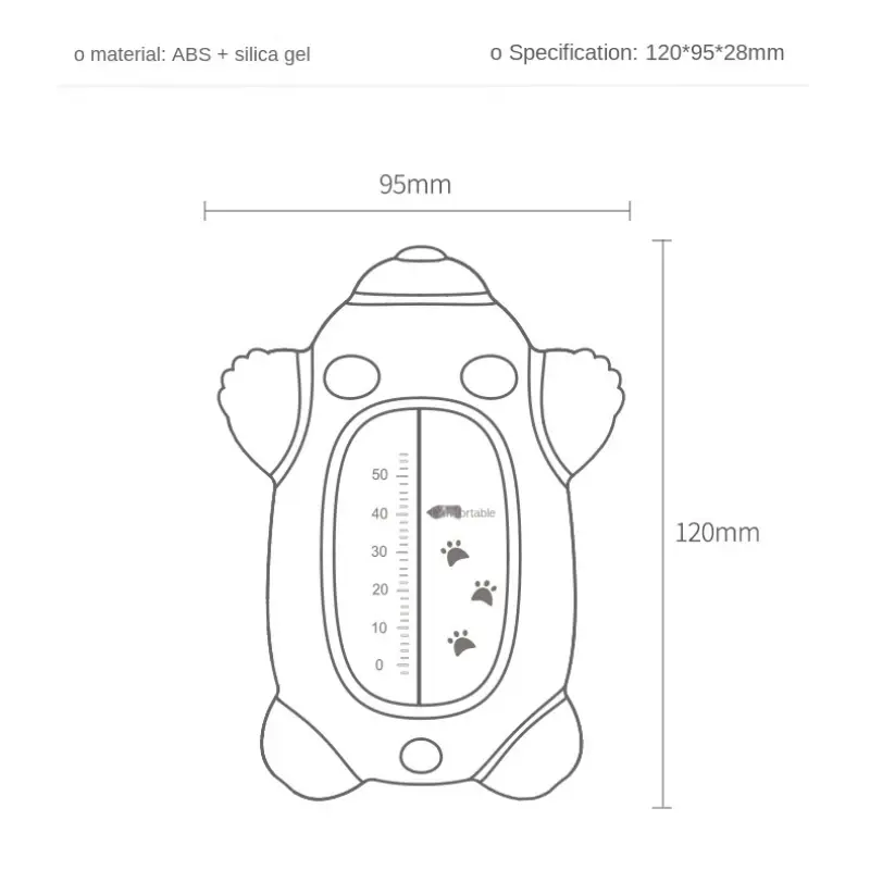 Baby Water Thermograph for Bath Temperature Safety Monitor Tub Temperature Meter Water Thermograph Cartoon Swimming Pool Bathtub