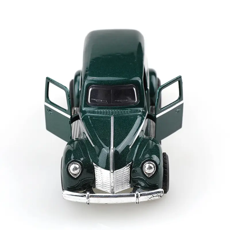 Mini Retro Alloy Classic Car Model 1:38 Simulation Metal Pull-Back Diecast Car Model Kids Toy Collection Decor Christmas Gifts