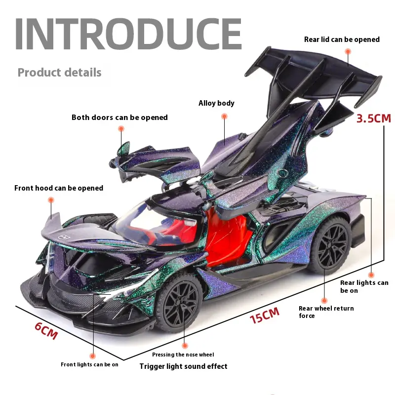 1:32 Apollo IE Alloy Diecast Model Car Metal Classic Outdoor Collection Display Decorations High Simulation Birthday Gift Friend