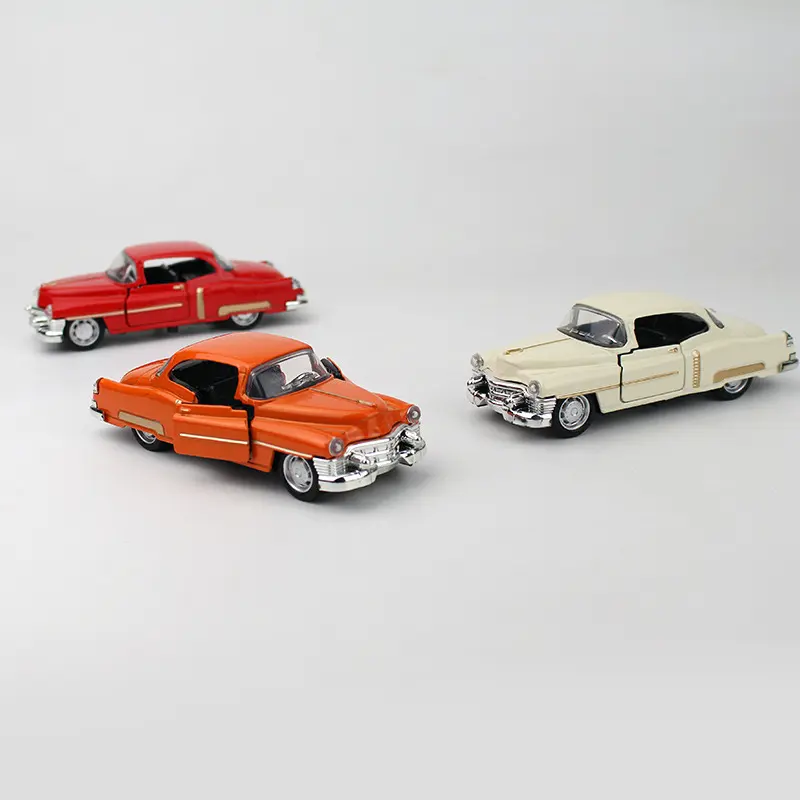 1:32 Alloy Diecast CadillacS Vintage Car Model Classic Pull Back Car Miniature Vehicle Simulate Car Ornaments Collection Toys