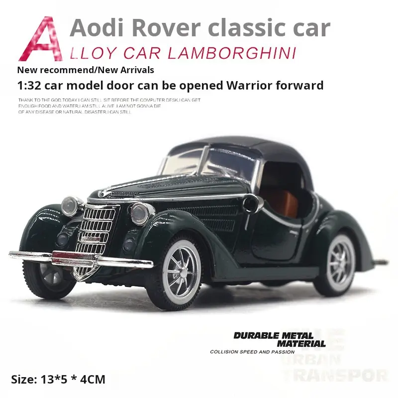 1:32 Vehicle Model Super Classic Pull Back Toy Car Educational Collection Door Open Car Model Gift Children Gift Car for Audi
