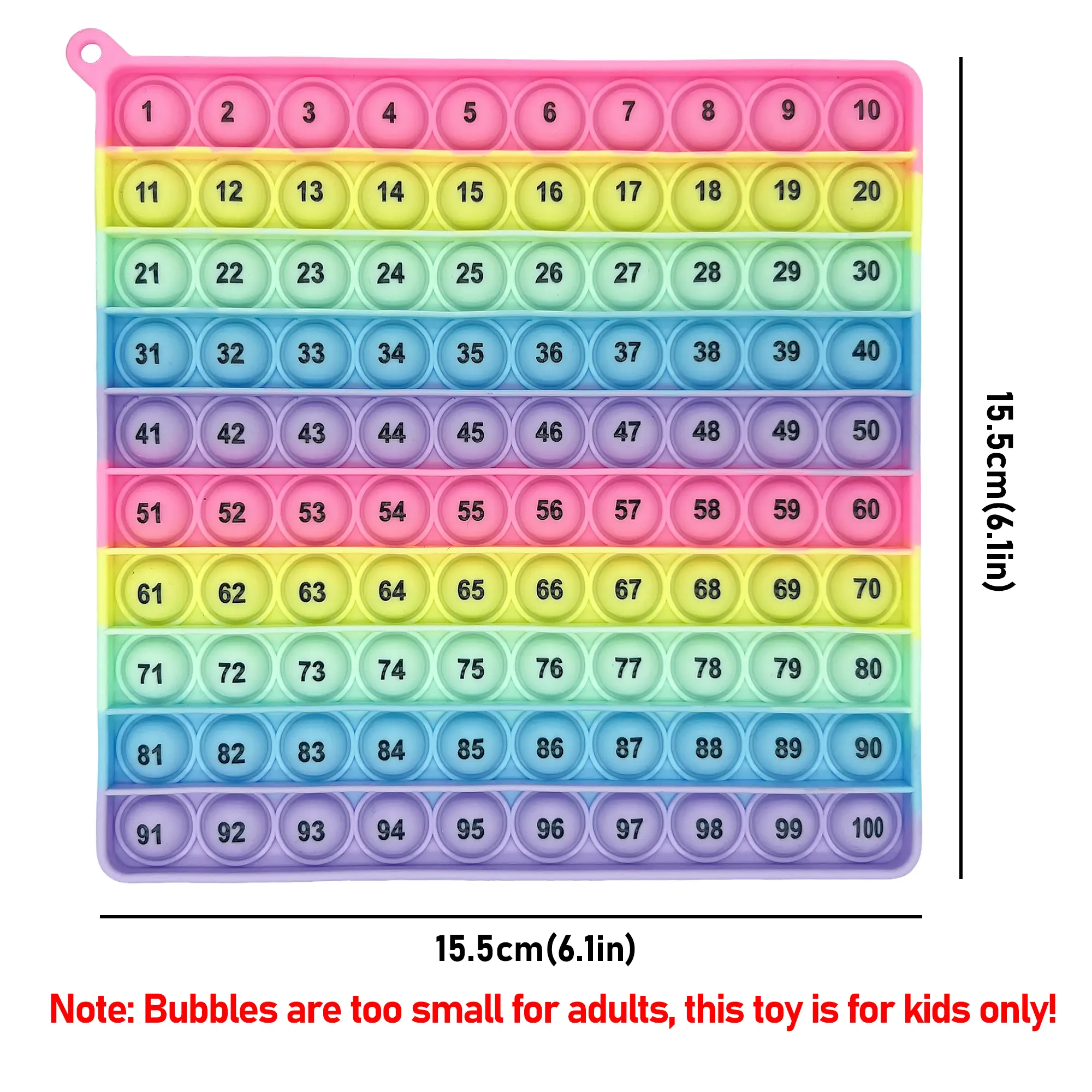 Learn Numbers 1-200 Counting Math Fidget Toys, Push Bubbles Educational Mathematics Learning Toys for Kids Classroom