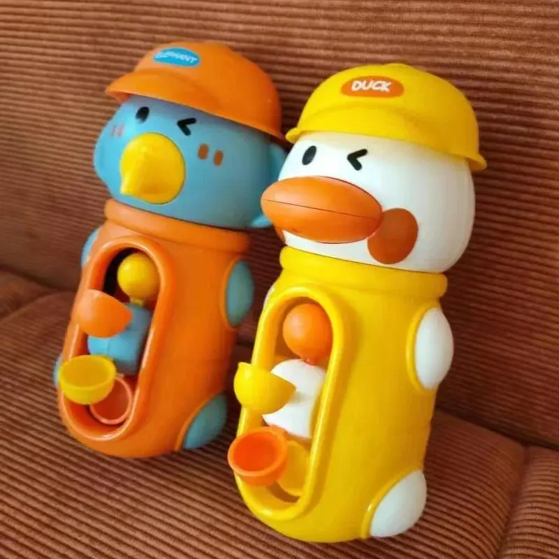 Baby Shower Bath Toys Cute Duck Elephant Children Water Play Spinner with Suction Cup Waterwheel Games for Kid Bathroom
