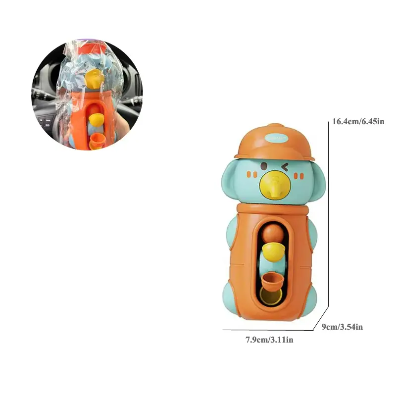 Baby Shower Bath Toys Cute Duck Elephant Children Water Play Spinner with Suction Cup Waterwheel Games for Kid Bathroom