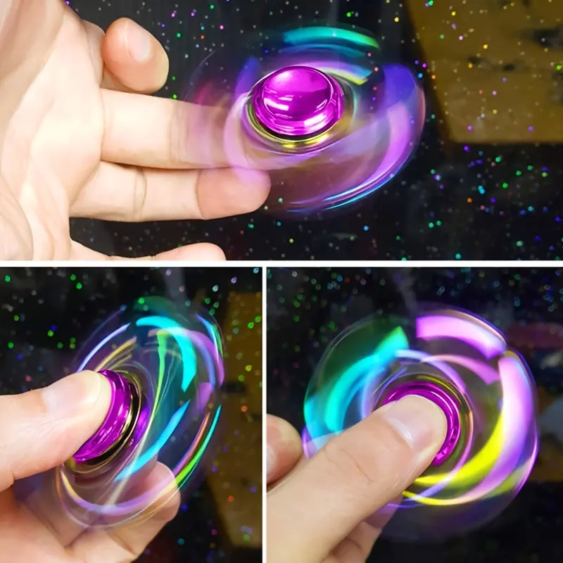 New Metal Rainbow Fidget Spinner Gradient Color R188 Mute Bearing EDC Hand Spinner Fingertip Gyro Anti-Anxiety Kids Adult Toys