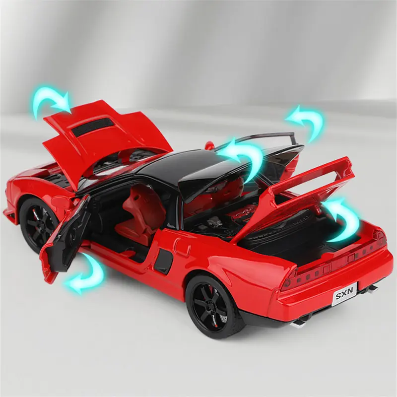 1:32 HONDA Acura NSX NA1 Alloy Sports Car Model Diecasts & Toy Vehicles Metal Racing Car Model Simulation Sound Light Kids Gifts