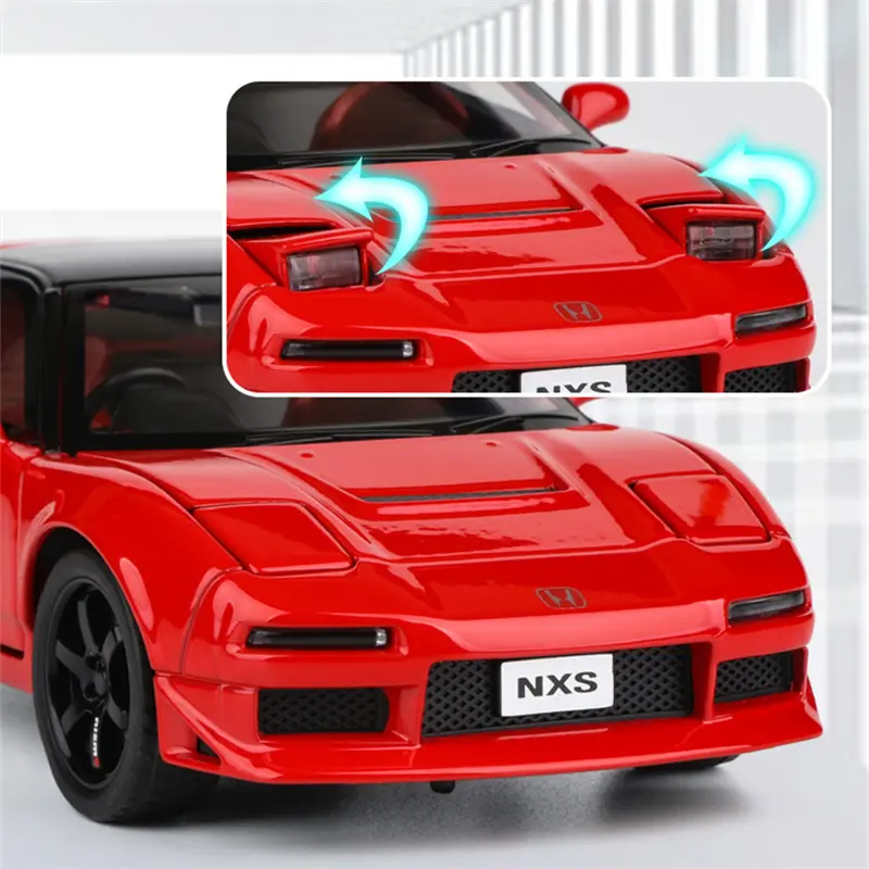 1:32 HONDA Acura NSX NA1 Alloy Sports Car Model Diecasts & Toy Vehicles Metal Racing Car Model Simulation Sound Light Kids Gifts