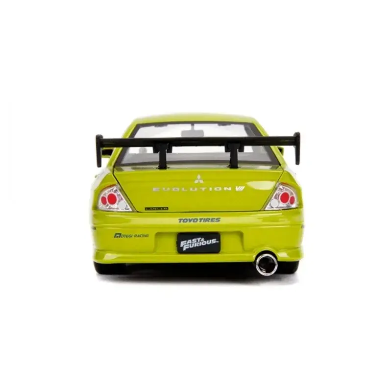 1:24 Brian’s 2002 Mitsubishi Lancer Evolution VII Diecast Car Metal Alloy Model Car decoration display collection gifts J235