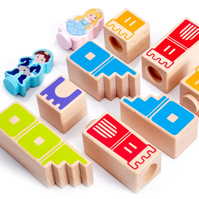 Kids Montessori Wooden Toys 3D Building Blocks Education Logical Thinking Sensory Toys Child Challenge Level Game Gifts For Kids