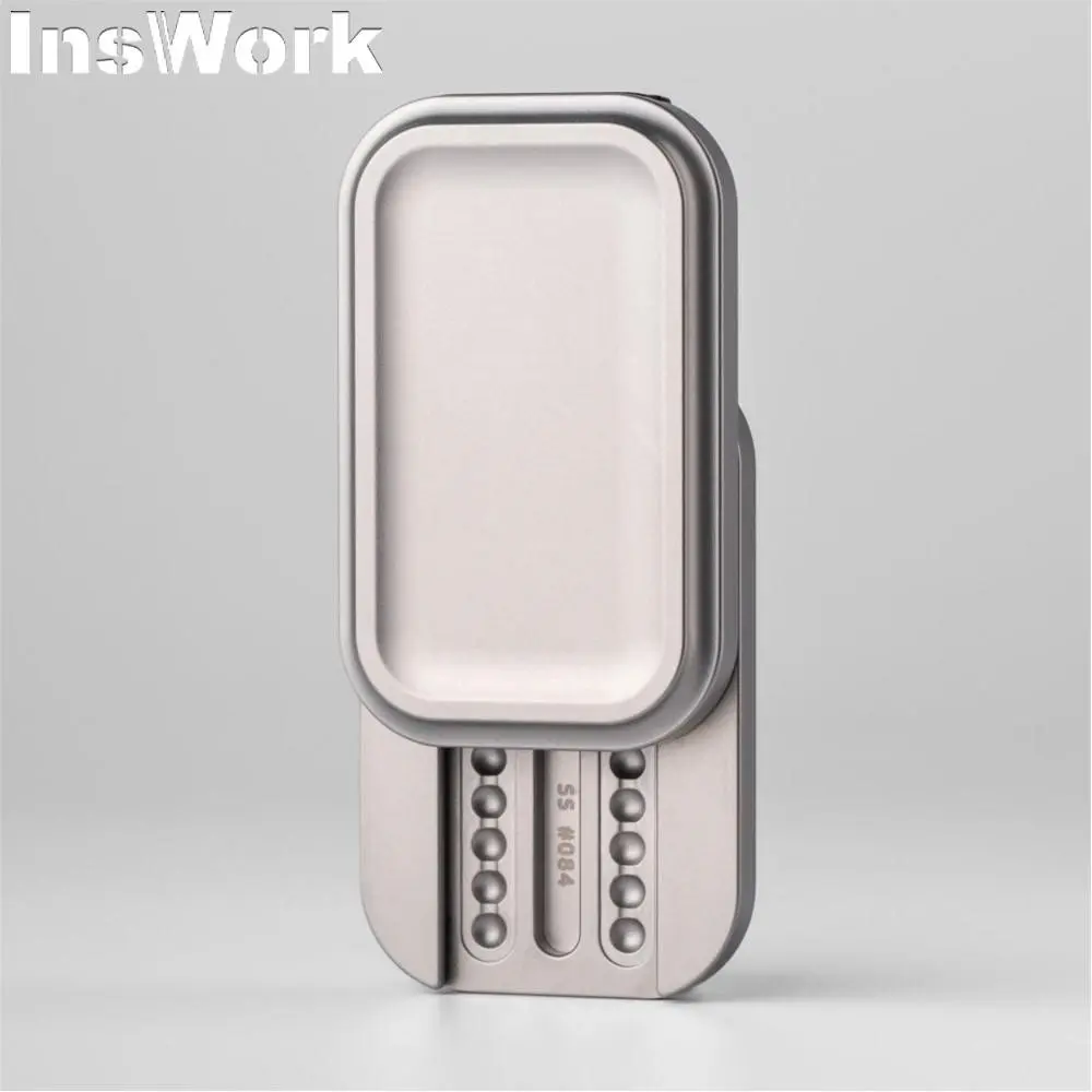 01EDC Push Slider Paragraph Intensive Metal Fidget Toy Metal Slider Fidget