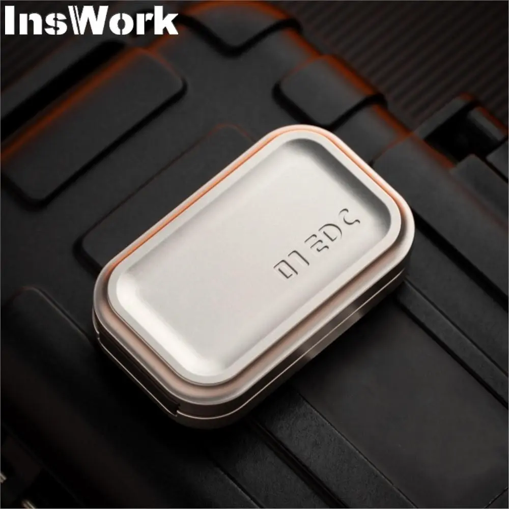 01EDC Push Slider Paragraph Intensive Metal Fidget Toy Metal Slider Fidget