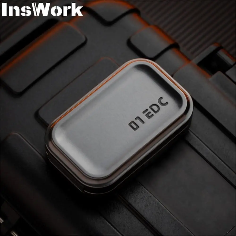 01EDC Push Slider Paragraph Intensive Metal Fidget Toy Metal Slider Fidget