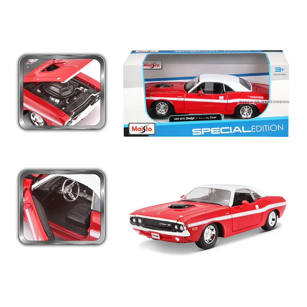 Maisto 1:24 1970 Dodge Challenger R/T Convertib alloy car model die-casting static precision model collection gift toy tide play