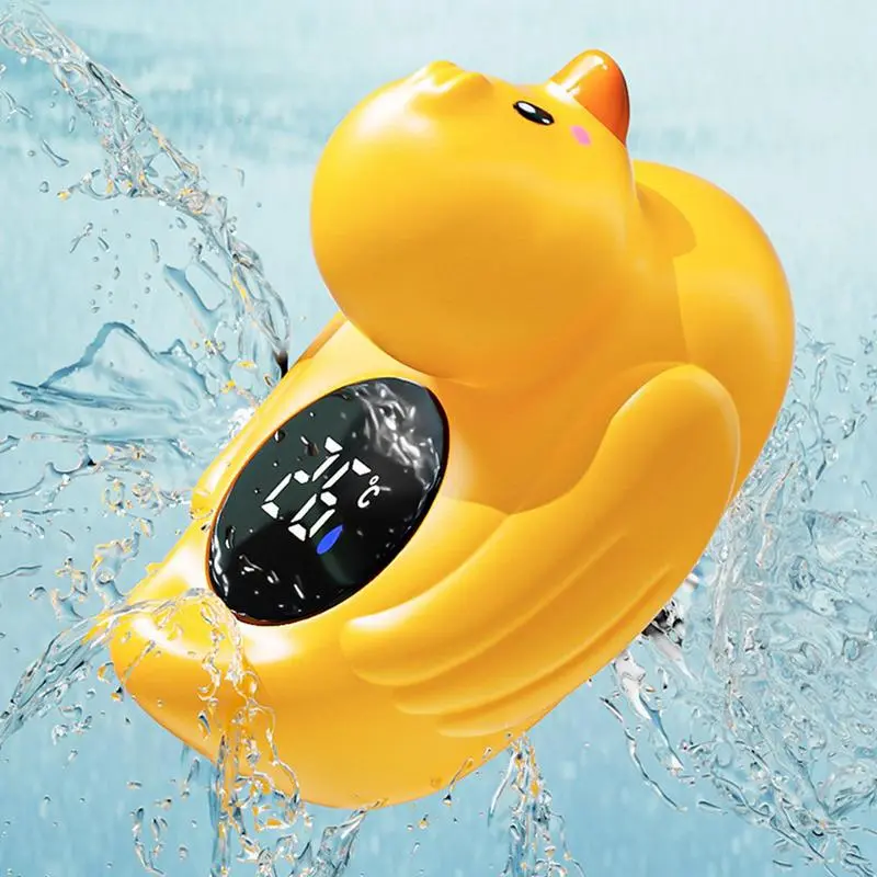 Baby Bath Tub Water Temperature Meter Waterproof Instant Read Baby Floating Duck Bath Temperature Gauge Cartoon Floating Bathtub