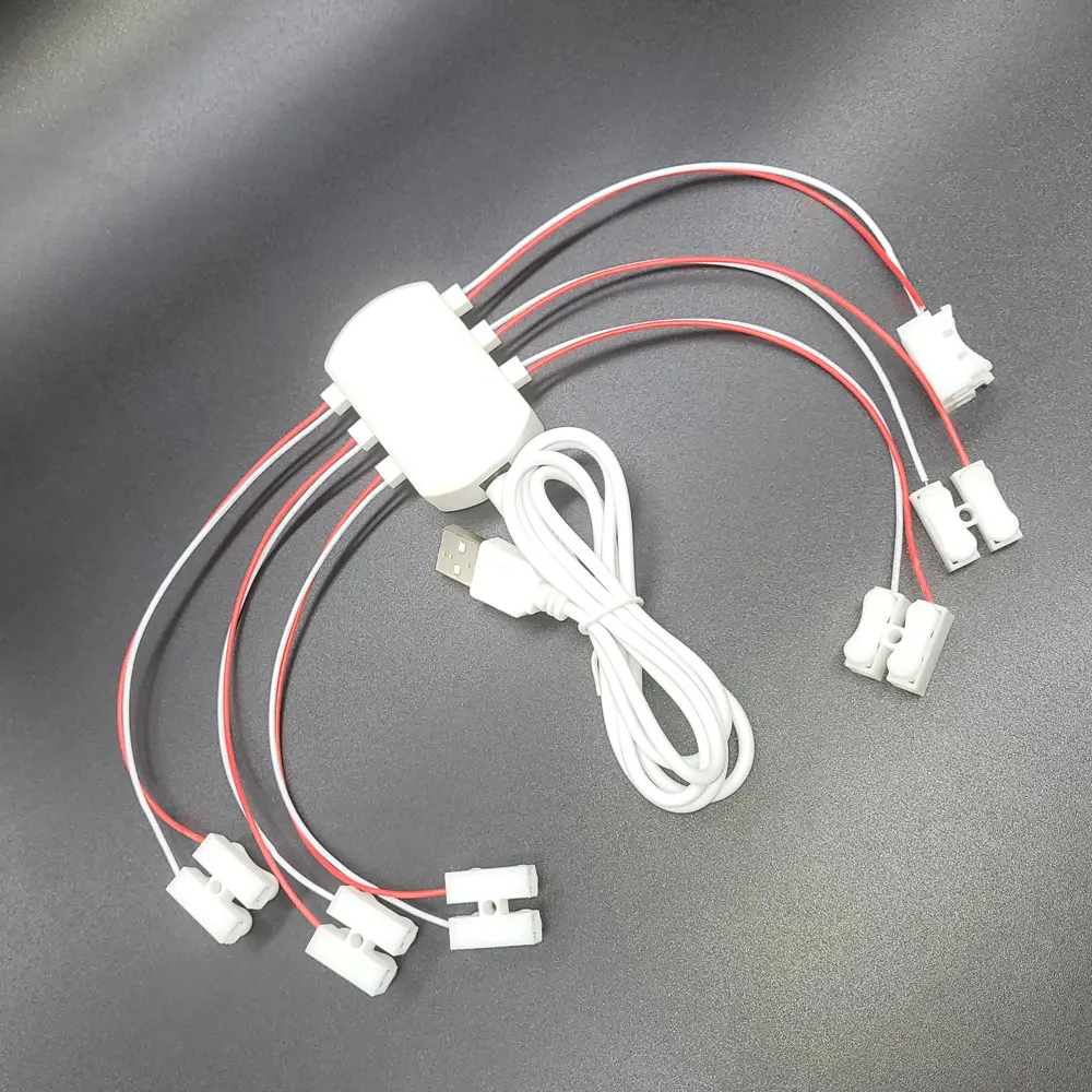 5V USB AC/DC Adapter / Power Supply with 6 Ports Output Railway Layout/Railroad Layout/Train Layout/Street lights Layout Diorama