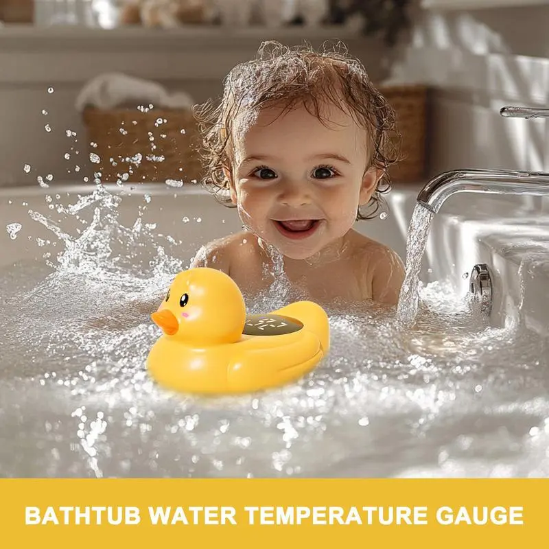 Temperature Duck For Baby Bath Duck Digital Water Temperature Meter For Baby Bath Cartoon Floating Bathtub Toy For Toddler Pool