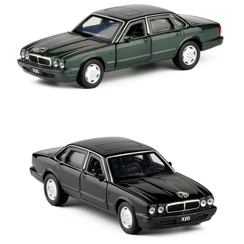1:36 Jaguar XJ6 Alloy Car Model Diecast Metal Classic Vehicles Car Model High Simulation Collection Pull Back Childrens Toy Gift
