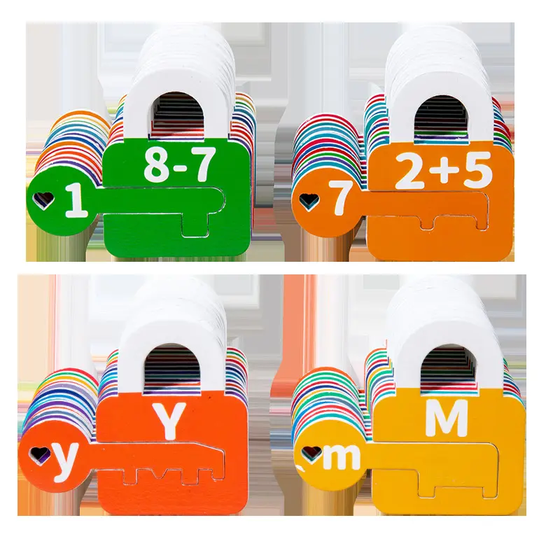 Montessori Number Letter Shape Matching Game Kid Colors Cognitive Logical Thinking Training Parish Activities Game Education Toy