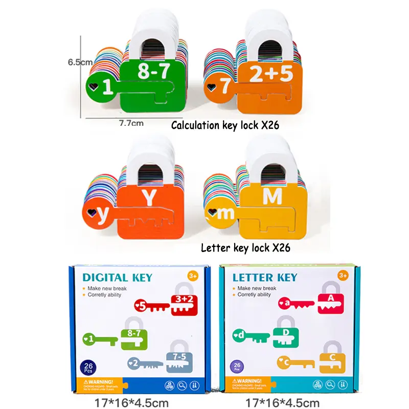 Montessori Number Letter Shape Matching Game Kid Colors Cognitive Logical Thinking Training Parish Activities Game Education Toy