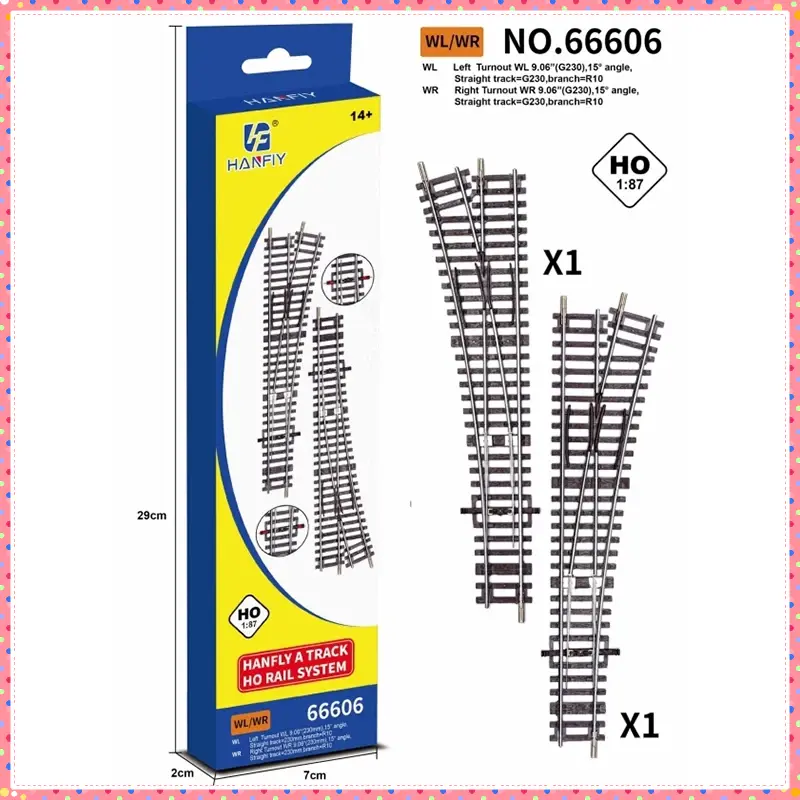 HO Scale HF 1:87 G1 R2 R3 R10 WL Straight Rails/Curved Rails German Brand Same Track Model-Compatible With Other Types Of Tracks