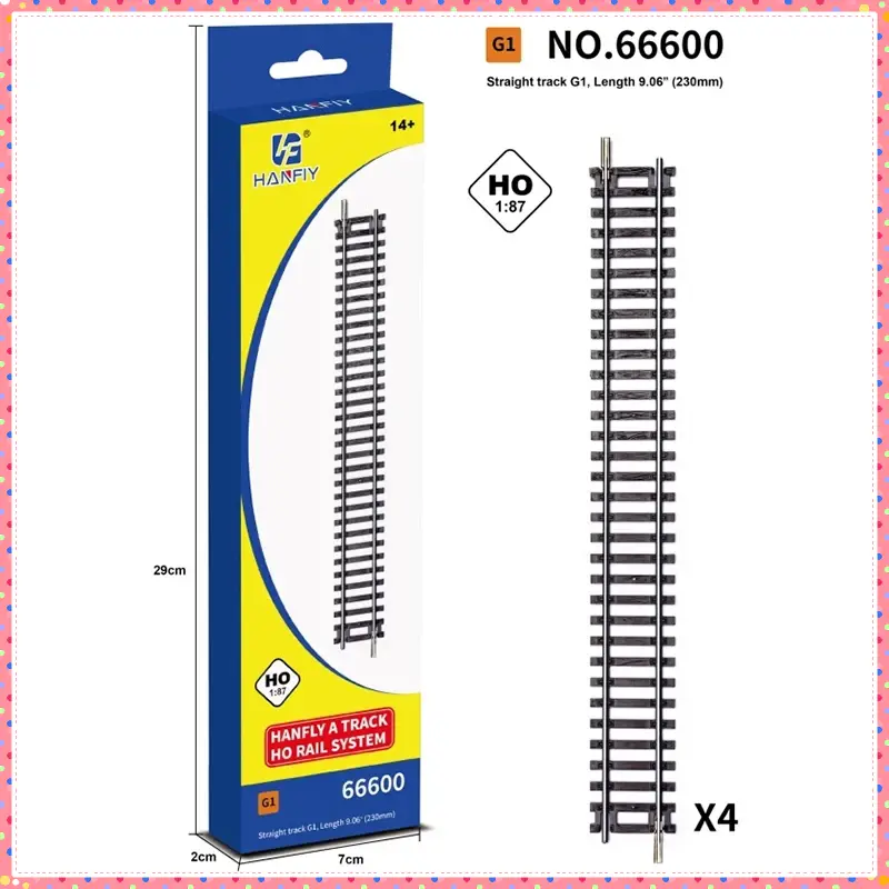 HO Scale HF 1:87 G1 R2 R3 R10 WL Straight Rails/Curved Rails German Brand Same Track Model-Compatible With Other Types Of Tracks