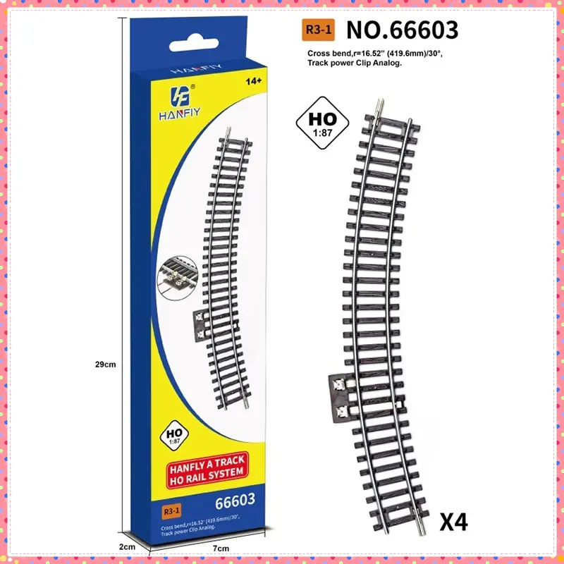 HO Scale HF 1:87 G1 R2 R3 R10 WL Straight Rails/Curved Rails German Brand Same Track Model-Compatible With Other Types Of Tracks