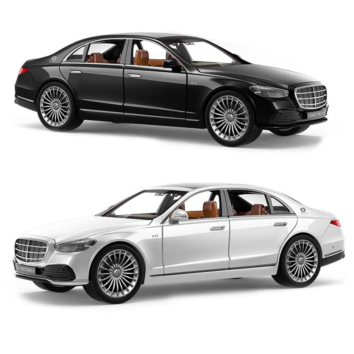 1:22 Benz Maybach S600 Alloy Luxy Car Model Diecasts Metal Metal Toy Vehicles Car Model High Simulation Kids Toy Gift