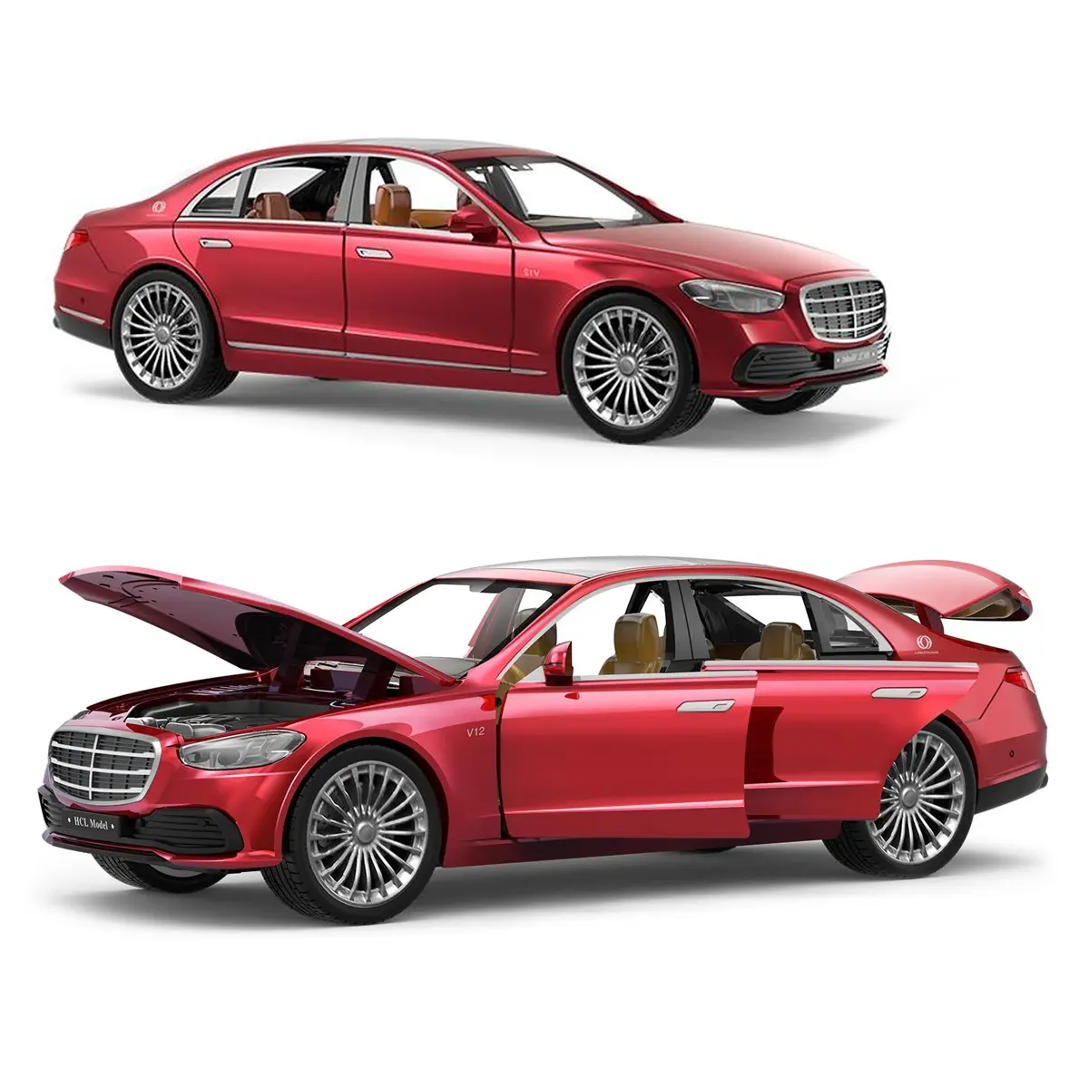 1:22 Benz Maybach S600 Alloy Luxy Car Model Diecasts Metal Metal Toy Vehicles Car Model High Simulation Kids Toy Gift