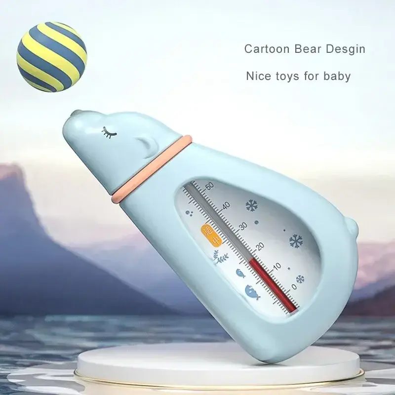 Baby Bath Thermometer Cute Bear Kids Bathtub Safety Bathing Floating Toys Upgraded Sensor Shower Water Temperature Gauge