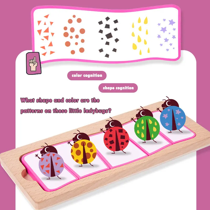 Montessori Sorting Matching Wooden Toys for Toddlers Color Shapes Animals Sensory Puzzle Games Early Education Intelligence Toys
