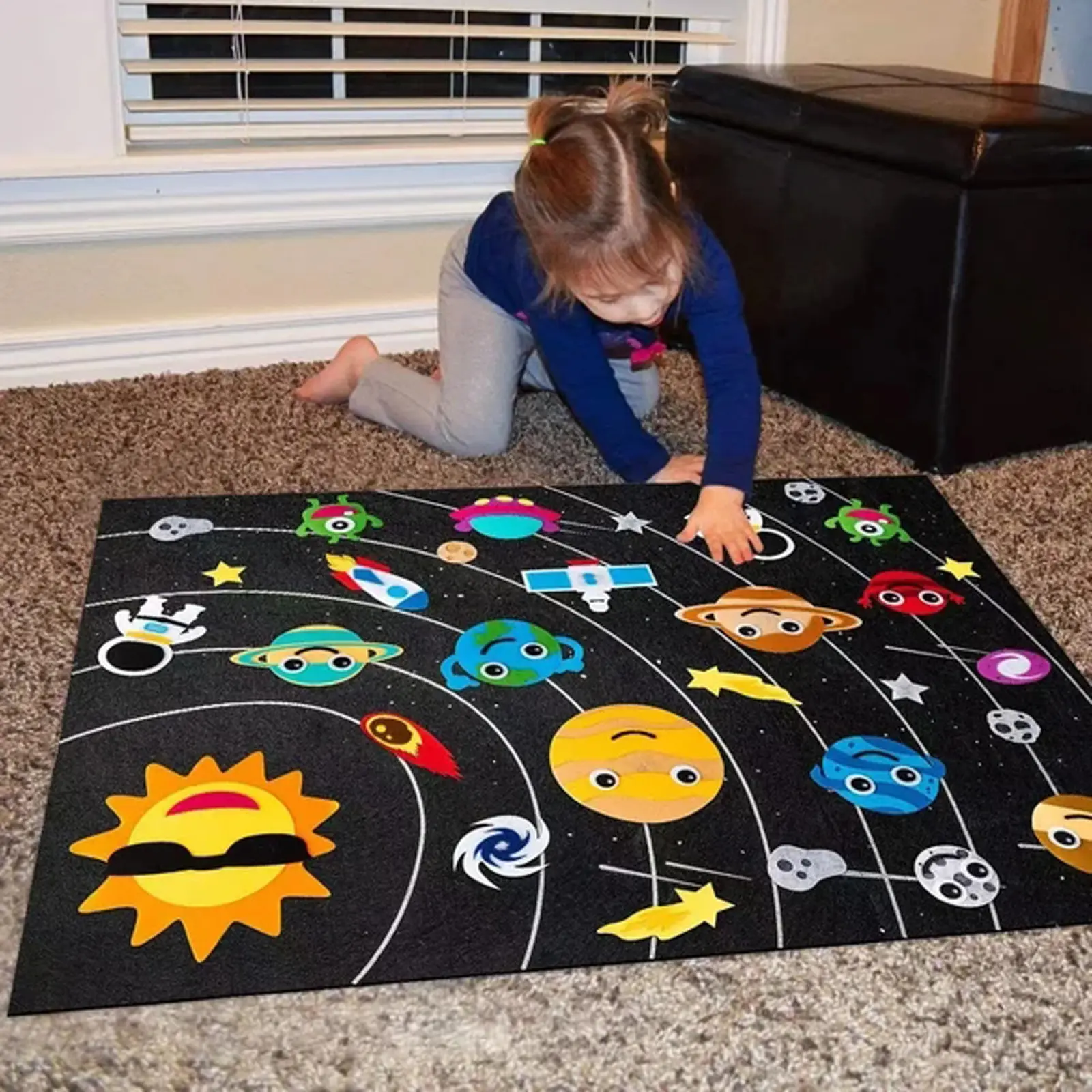 Children Felt Board Story Set Interactive Preschool Early Learning Storytelling Montessori Game Dinosaur Farm Animal Toddler Toy