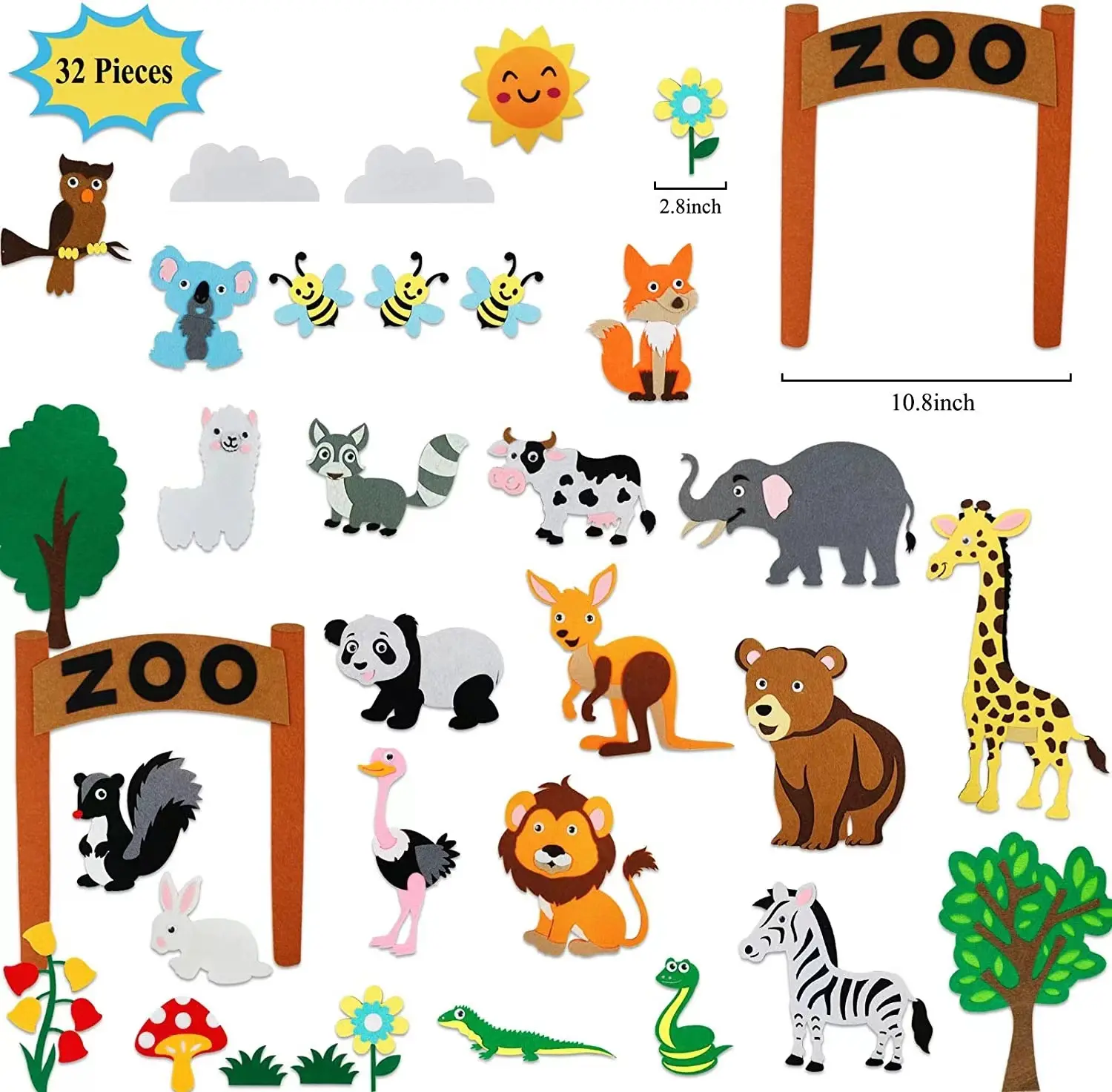 Children Felt Board Story Set Interactive Preschool Early Learning Storytelling Montessori Game Dinosaur Farm Animal Toddler Toy