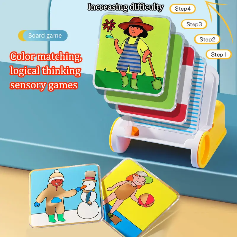 Children Logical Thinking Board Game Montessori Fun Dress-Up Color Matching Learning Sensory Thinking Training Educational Toys