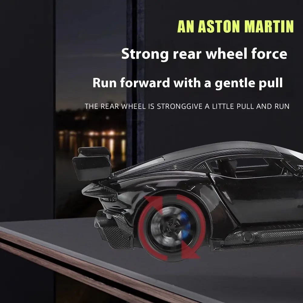 1:32 Aston Martin Vulcan Supercar Alloy Diecast Model Car Interior Decoration Sound & Light High Simulation Gift For Friend Box