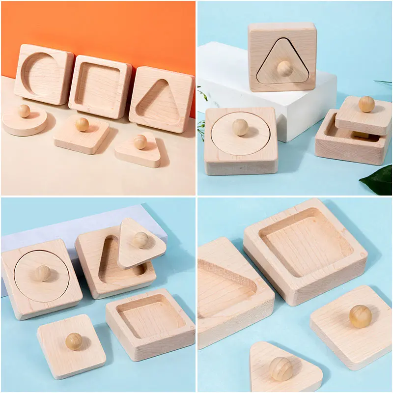 Children Sensory Play Montessori Education Learning Shapes Matching Logical Thinking Training Educational Toys For 0-3 Years Old
