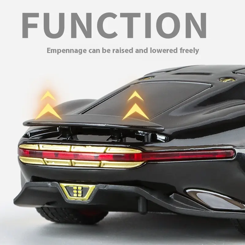 1:32 Mercedes Benz AMG Vision GT Supercar Alloy Diecast Car Model Sound & Light Children's Toys Birthday Gifts For Little Boy