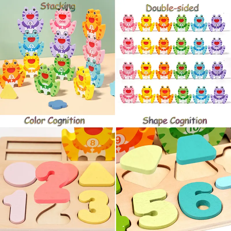 Children Montessori Math Game Color Matching Shape Cognition Busy Board Number Counting Learning Parish Sensory Educational Toys