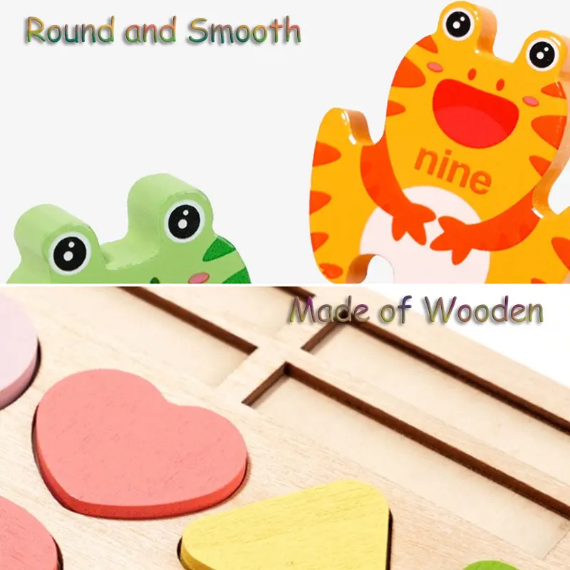 Children Montessori Math Game Color Matching Shape Cognition Busy Board Number Counting Learning Parish Sensory Educational Toys
