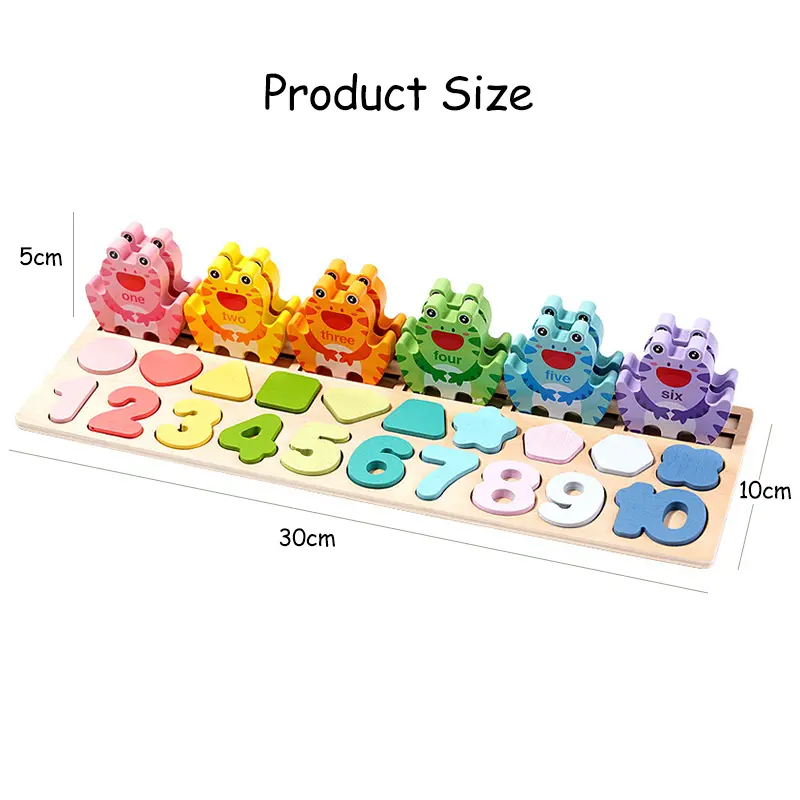 Children Montessori Math Game Color Matching Shape Cognition Busy Board Number Counting Learning Parish Sensory Educational Toys