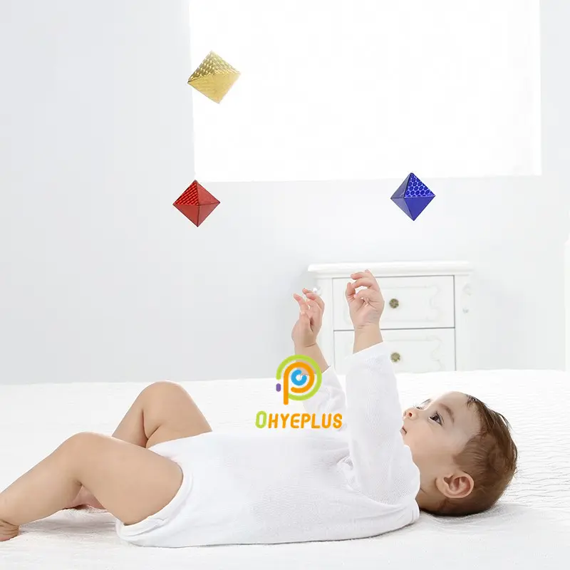 Montessori Mobiles Set Munari/ Octahedron/ Dancer Baby Educational Toys for Visual Sense Experience NIDO Materials Newborn Game