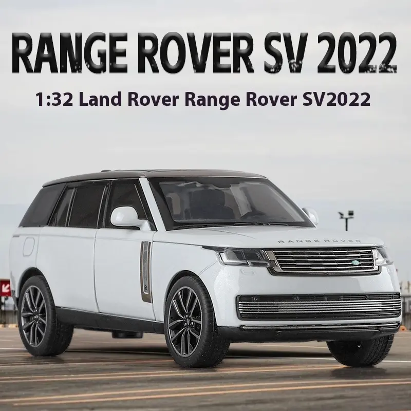 1:32 Land Rover Range Rover SV2022 SUV Diecast Alloy Model Computer Desktop Ornaments Miniatures Model Present for Childrens