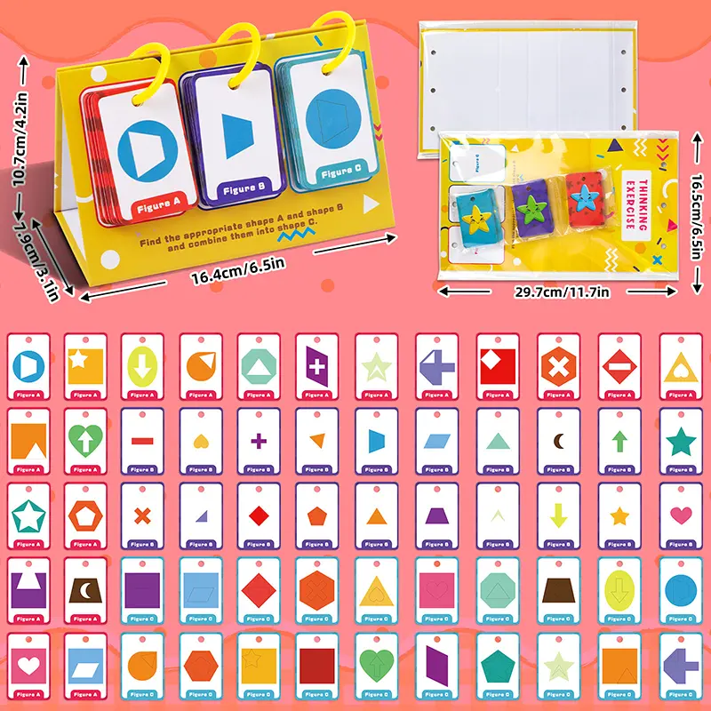 Children Shape Matching Combination Montessori Educational Toys Number Color Sorting Game Parish Learning Cards Sensory Training